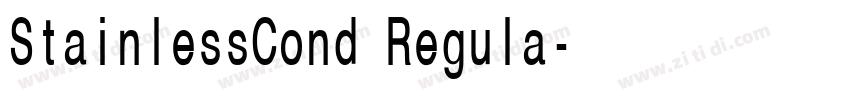 StainlessCond Regula字体转换